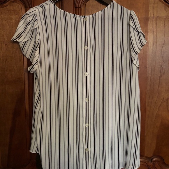 Striped blouse - button back - Picture 2 of 5